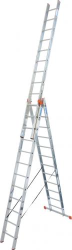Трехсекционная универсальная лестница, 3x12, Krause Tribilo 120953 - Техно плюс