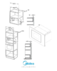 Микроволновая печь Midea MMWB205BB-GB черный - Техно плюс