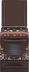 Кухонная плита GEFEST ПГ6100-02 0319 коричневый - Техно плюс