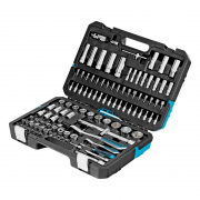 Набор инструментов, 1/4", 1/2", CrV, 120 зубьев, 109 предметов// Gross - Техно плюс