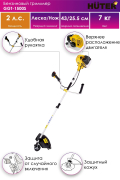 Триммер для газона Huter GGT-1500S - Техно плюс