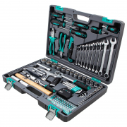 Набор инструментов, 1/2", 1/4", CrV, пластиковый кейс 98 предметов// Stels - Техно плюс