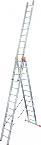Трехсекционная универсальная лестница, 3x12, Krause Tribilo 120953 - Техно плюс